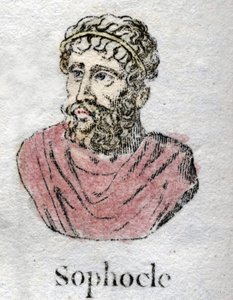 Sofokles (ok. 496-406 pne), grecki poeta tragiczny. autorstwa Unknown artist