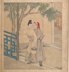 Wiosenne obrazy (liść albumu; tusz i kolor na jedwabiu) autorstwa Unknown Artist