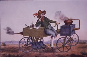 Pług parowy, pocz. XIX w. (kolor lito) autorstwa Unknown artist