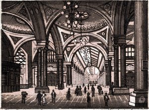 Stuttgart, Niemcy: widok na halę dworca kolejowego. w „” Świat ilustruje 168 odsłon”” Niedatowany (koniec XIX wieku) autorstwa Unknown artist