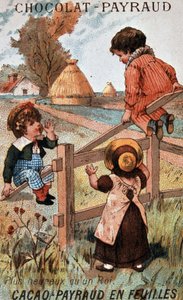 Gra swingowa, reklama czekolady Payraud autorstwa Unknown artist
