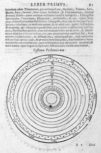 System Ptolemeusza - w "Ephemeride 1630-1680" autorstwa Andrei Argoli autorstwa Unknown artist