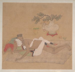 Tatarski oficer z blond damą autorstwa Unknown Artist