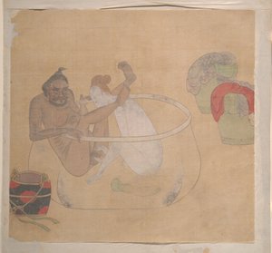 Tatarski oficer z blond damą autorstwa Unknown Artist