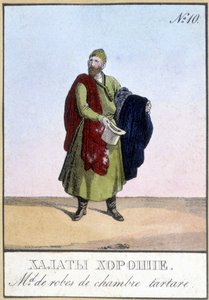 Handlarz sosami tatarskimi w Rosji w XIX wieku. autorstwa Unknown artist