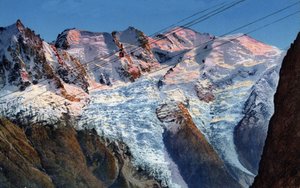 Telepherique Planpraz-le-Brevent Chamonix, Haute-Savoie, Rhone-Alpes, Francja autorstwa Unknown Artist