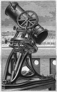 Teleskop Obserwatorium Popularnego Trocadero w Paryżu. Grawerowanie w „”La Nature”” autorstwa Unknown artist