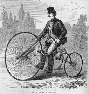 Amerykański welocyped Izaaka Samuela. 1869 autorstwa Unknown artist
