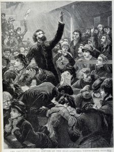 Armee of Salvation - Dystrybucja w Whitechapel Road Headquarters w 1881 r. autorstwa Unknown artist