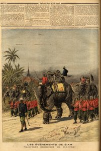 Armia Syjamu (Tajlandia). Grawerowanie w „Małym dzienniku”” 29.07.1893. Kolekcja firmy Selva. autorstwa Unknown artist