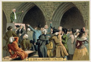 Klub Jakobinów (14.05.1790). XIX-wieczna chromolitografia. autorstwa Unknown artist