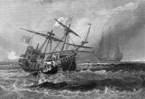 Corbin zaginął na rafie na Malediwach 1 lipca 1602. W „”Ogólnej historii marynarki wojennej”” Van Tenac autorstwa Unknown artist