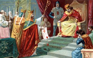 Ekskomunika króla Roberta II Pobożnego (ok. 970-1031), króla Francji, w 997 r. autorstwa Unknown artist