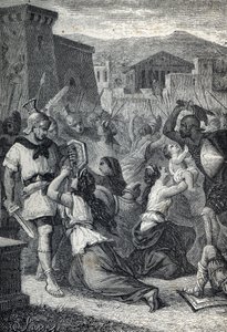 Interwencja Sabinek. Grawerowanie 1884 autorstwa Unknown artist