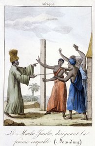 Mumbo-Jumbo, wskazujący winną kobietę (Mandingo) autorstwa Unknown artist