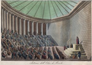 Odeon w Atenach lub Odeon Peryklesa w Atenach - grawer z „” Zwyczajów i tradycji wszystkich narodów wszechświata. Czyli Historia rządów, praw, milicji, religii wszystkich narodów od najdalszych czasów do dnia dzisiejszego”1 autorstwa Unknown artist