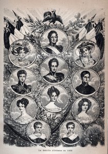 Rodzina Orlean w 1830 r. - Ludwik Filip - autorstwa Unknown artist