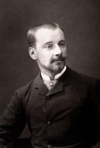 Artysta Albert Maignan sfotografowany z okazji Salonu Paryskiego w 1881 r. autorstwa Unknown