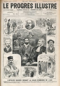 Sprawa Joseph Vacher „” Pasterz Zabójca” (1869-1898) przed Sądem Ain w Asyżu – okładka „”Postępowy-Prześwietny”” z 30 października autorstwa Unknown artist
