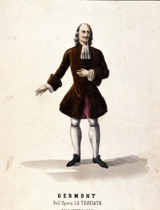 Postać Alfredo Germonta w „Traviacie” Giuseppe Verdiego. autorstwa Unknown artist