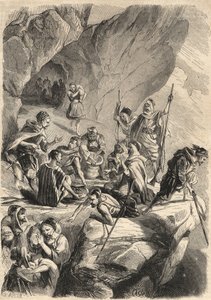 Fałszerze z Kabylii w 1857 r. (podrabianie). Grawer w „Le Monde illustrious” z 1857 r. Ze zbiorów prywatnych. autorstwa Unknown artist