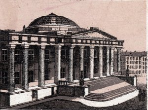 Urząd celny w Nowym Jorku w Stanach Zjednoczonych w „Świat ilustruje 168 widoków”” Niedatowany (koniec XIX wieku) autorstwa Unknown artist