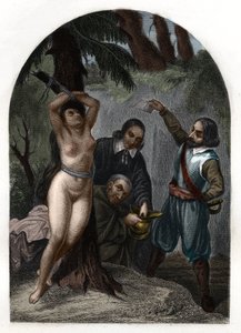 Dragonnady Sewennów za Ludwika XIV (1643-1715), prześladowania protestantów. Rycina z 1842 roku w „Histoire des Popes” Maurice