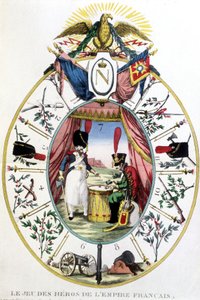 Gra bohaterów Cesarstwa Francuskiego, deb. 19 wiek autorstwa Unknown artist