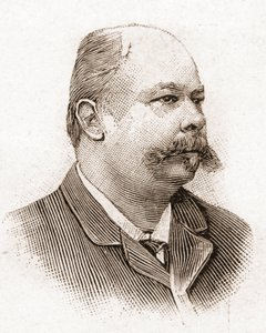 Członkowie Akademii Francuskiej w 1895 r.: portret Henri (Henry) Meilhaca (1831-1897), francuskiego dramaturga. autorstwa Unknown artist