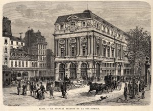 Nowy Teatr Renesansowy w Paryżu w 1873 roku. autorstwa Unknown artist
