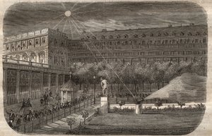 Działo południowe (działo słoneczne) w Palais Royal (Palais-Royal) w Paryżu. Grawer z 1857 roku w „Le Musee Des Sciences”” autorstwa Unknown artist