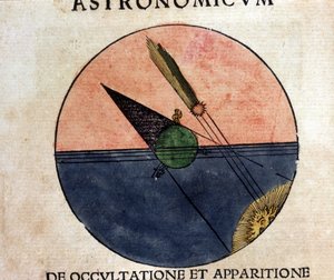 Zjawisko komet – w Astronomicon caesarum, traktat z XVI wieku autorstwa Unknown artist