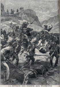 Powstanie czerwonoskórych Indian z północnej Minnesoty w Stanach Zjednoczonych w 1898 roku. autorstwa Unknown artist