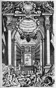 Strona tytułowa "" PROSPEKTU FARMUNII, na mocy którego Galen-Chemicum Antydotariusza Mediolanu autorstwa Unknown artist