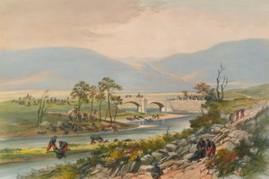 ?Most Traktir po bitwie pod Czernąj?, 1855 r. autorstwa Unknown