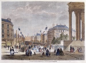 Przemiany Paryża w okresie II Cesarstwa, Haussmann Paryż. Inauguracja Boulevard Malesherbes (prace Haussmanna) autorstwa Unknown artist