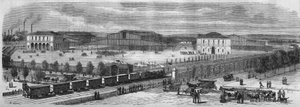 Przemiany Paryża pod Drugim Cesarstwem, Paryż Haussmann: Nowy marsz do bydła Villette. autorstwa Unknown artist