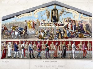 Triumf śmierci i makabryczny taniec autorstwa Unknown artist