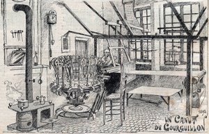 Kanut z Gourguillon (Lyon) w 1893 r. - grawer w „Le Progres illustrious” z 1895 r. autorstwa Unknown artist