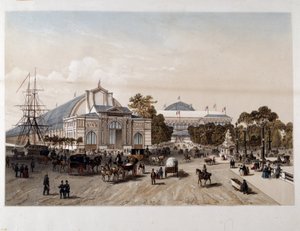 Wystawa Powszechna 1855: Pałac Przemysłu – Litografia autorstwa Unknown artist