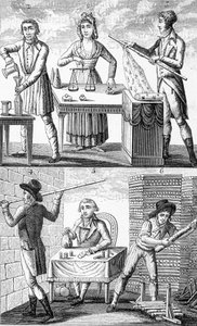 Zastosowanie nowych wag i miar w 1795 r. autorstwa Unknown artist