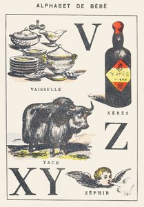 V X Y Z: naczynia, xeres, jak, zefir autorstwa Unknown artist