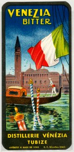 Reklama gorzkiego alkoholu Venezia (Chromolitografia, koniec XIX wieku) autorstwa Unknown artist