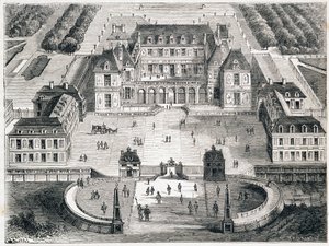 Versailles sous Ludwik XIII - grawer autorstwa Unknown artist