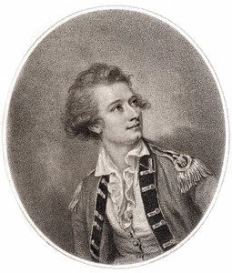 Vicente Lunardi, włoski lotnik, który dokonał pierwszego wzniesienia balonem w Anglii 14 września 1784 roku. Rycina z końca XVIII wieku. autorstwa Unknown artist