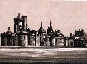 Wiedeń, Austria: widok na zamek Laxenburg (zamek Laxenburgh w Wiedniu). w „” Świat ilustruje 168 odsłon”” Niedatowany (koniec XIX wieku) autorstwa Unknown artist