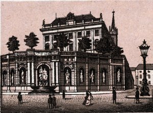 Wiedeń, Austria: widok na fontannę Francois Joseph (Francois-Joseph) (Fontanna Franciszka Józefa w Wiedniu). w „” Świat ilustruje 168 odsłon”” Niedatowany (koniec XIX wieku) autorstwa Unknown artist