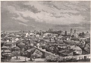 Widok Bukaresztu w XIX wieku autorstwa Unknown