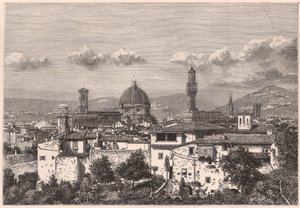 Widok Florencji w XIX wieku autorstwa Unknown