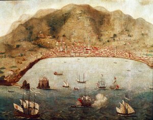 Widok na Funchal, Madere Island (obraz autorstwa Unknown artist
